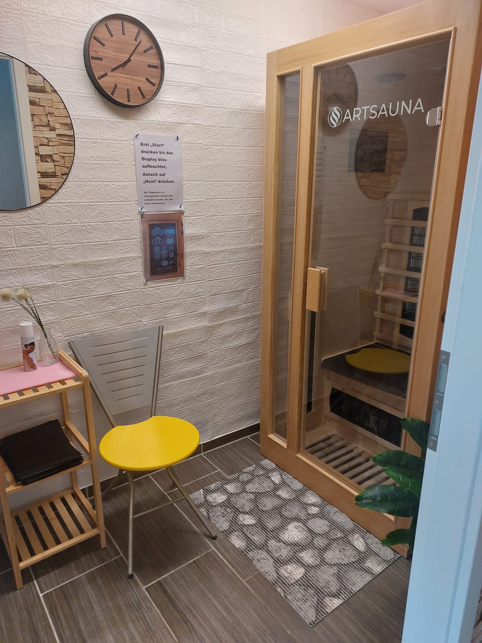 Entspannende Infrarotkabine